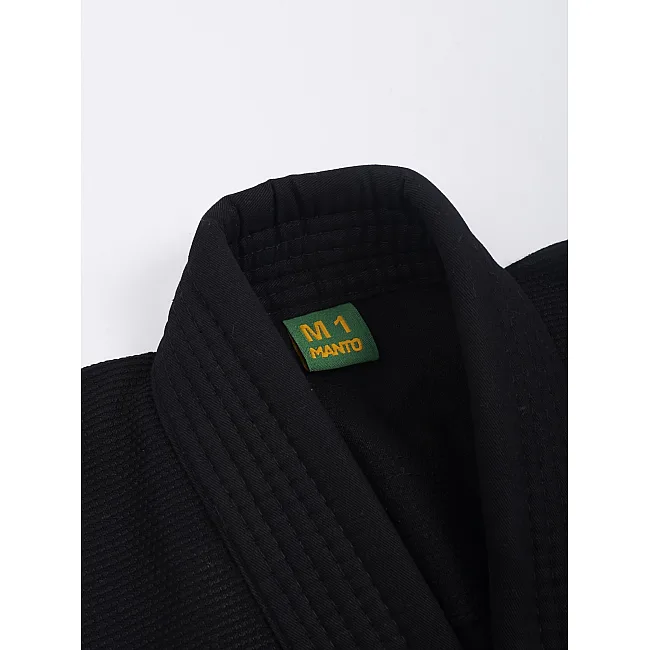 Дитяче кімоно джиу джитсу MANTO Junior BASIC Youth BJJ GI Black