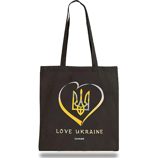Экошопер BOOKOPT BK4036 Love Ukraine черный