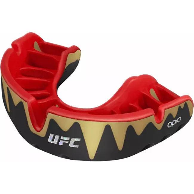 Капа для бокса OPRO Self-Fit UFC GEN2 Platinum Black Gold Red