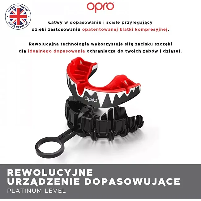 Капа для бокса OPRO Self-Fit UFC GEN2 Platinum Black Gold Red