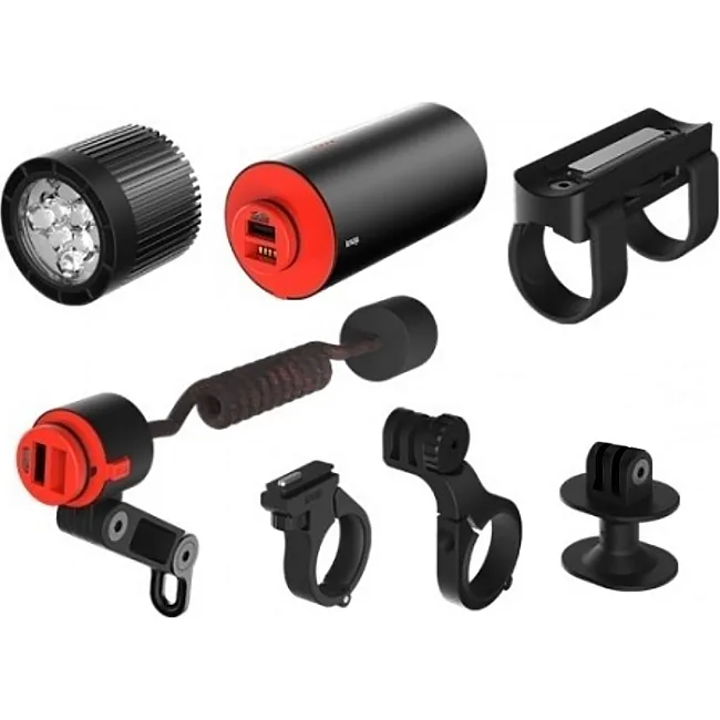 Комплект велофара + набір кріплень KNOG PWR Mountain Kit 2000 Lumens POWERBANK
