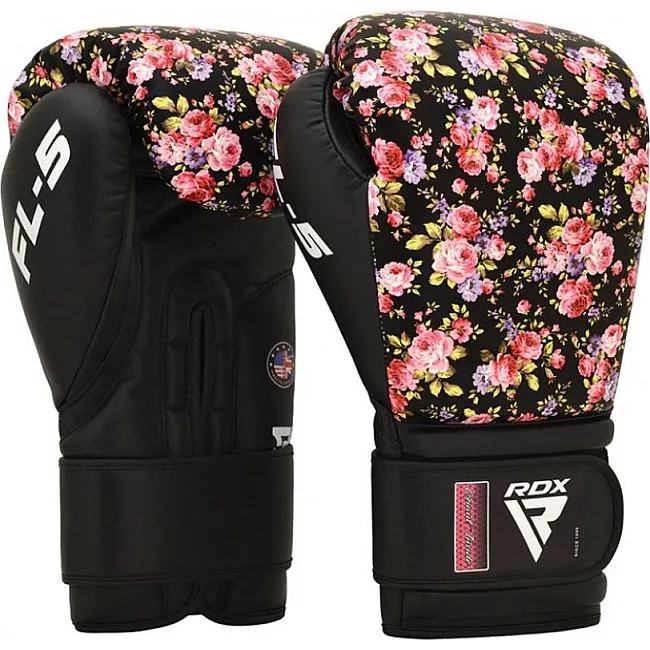 Перчатки для бокса RDX FL5 Floral Black