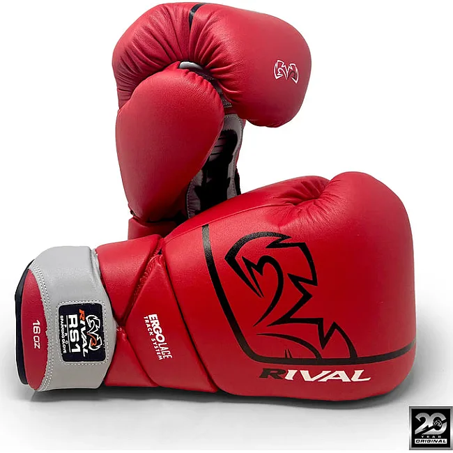 Перчатки для бокса RIVAL RS1 Leather Pro Red