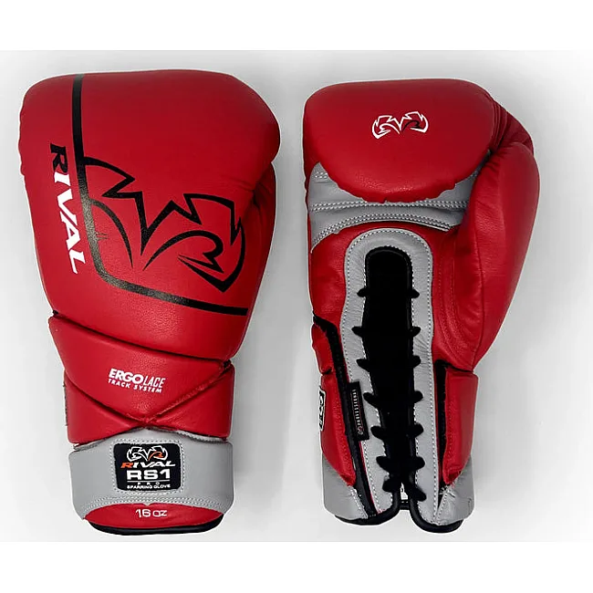Перчатки для бокса RIVAL RS1 Leather Pro Red