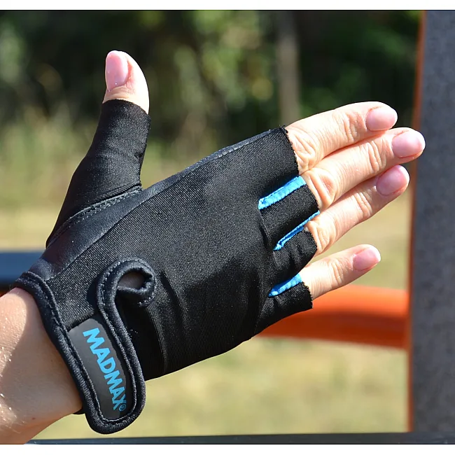 Рукавиці для фітнесу MADMAX MFG-251 Rainbow Turquoise