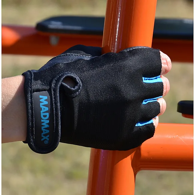 Рукавиці для фітнесу MADMAX MFG-251 Rainbow Turquoise