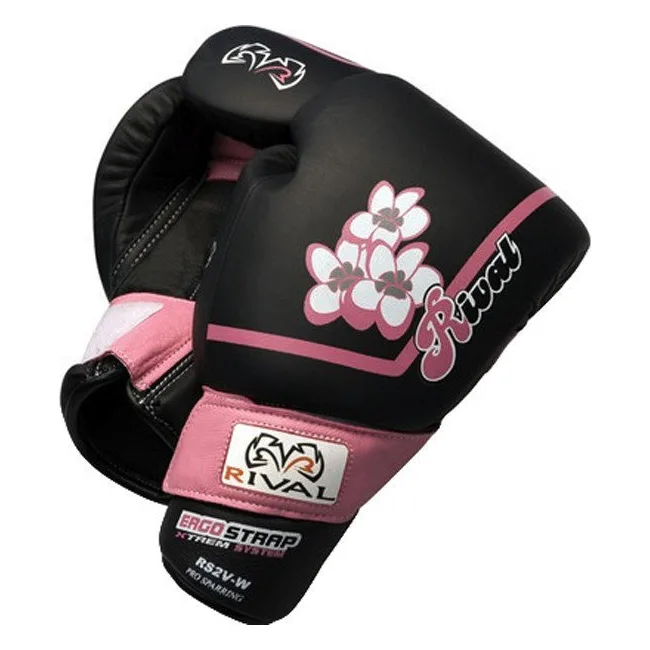 Перчатки женские для бокса RIVAL RS2V-W Women Black Pink