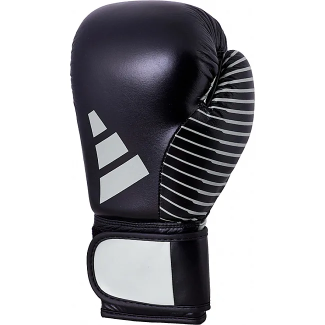 Перчатки для кикбоксинга с лицензией WAKO (черный-серебро) ADIDAS adiKBWKF200