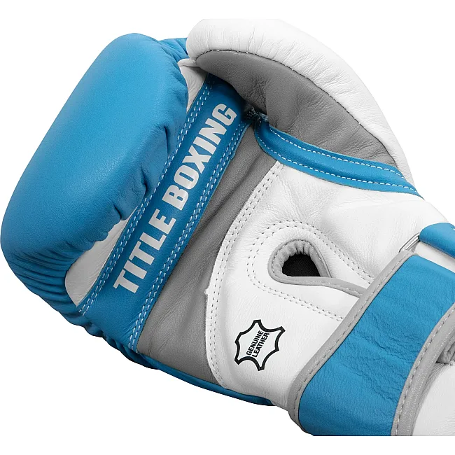 Перчатки снарядные TITLE Boxing Gel World V2T Light Blue White