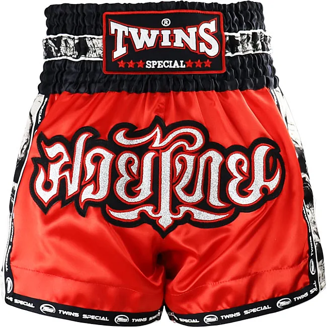 Шорти для Муай Тай TWINS TBS-SK1 Skull Red