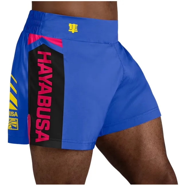 Шорти для кікбоксингу HAYABUSA Icon Kickboxing Blue Yellow