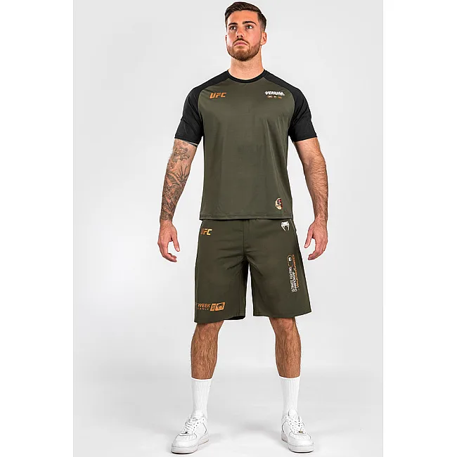 Шорти спортивні VENUM UFC Adrenaline Fight Week Men's Performance Khaki Bronze