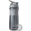 Спортивный шейкер-бутылка BLENDERBOTTLE SportMixer Flip 28oz/820мл Grey