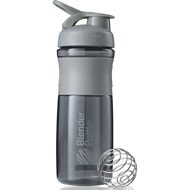 Спортивный шейкер-бутылка BLENDERBOTTLE SportMixer Flip 28oz/820мл Grey