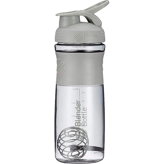 Спортивный шейкер-бутылка BLENDERBOTTLE SportMixer Flip 28oz/820мл Grey