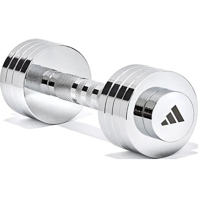 Гантель регульована ADIDAS Adjustable Chrome Dumbbell сріблястий 1-5 кг