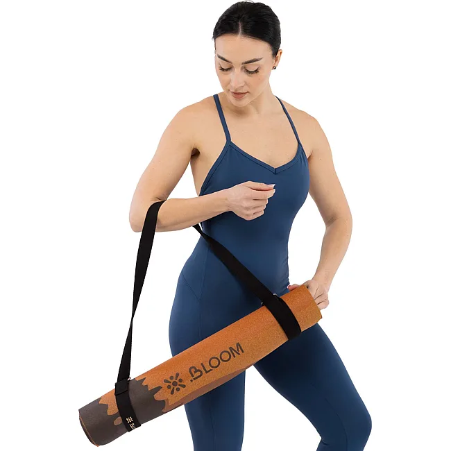 Ремень-стяжка для переноски коврика BLOOM YOGA PAD STRAP LB7089 (Черный)