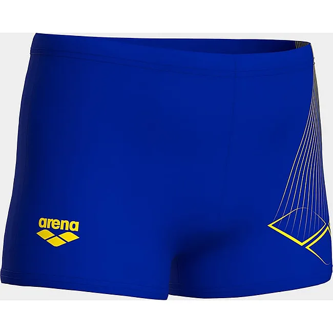 Плавки-шорты для мальчиков Arena BRIGHT SWIM SHORT синий, желтый (для детей)