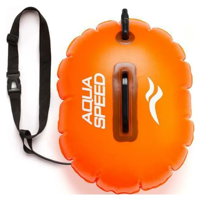 Буй для плавания Aqua Speed OPEN WATER SWIM BUOY 63232 оранжевый 8-9 литров