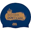 Шапочка для бассейна силиконовая для взрослых MADWAVE Don't care M055465 (Темно-синий)