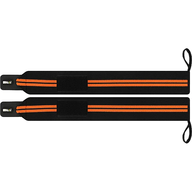 Кистевые бинты
 STRENGTH WRIST WRAPS MUTE 9097 2штуки (Черный-оранжевый)