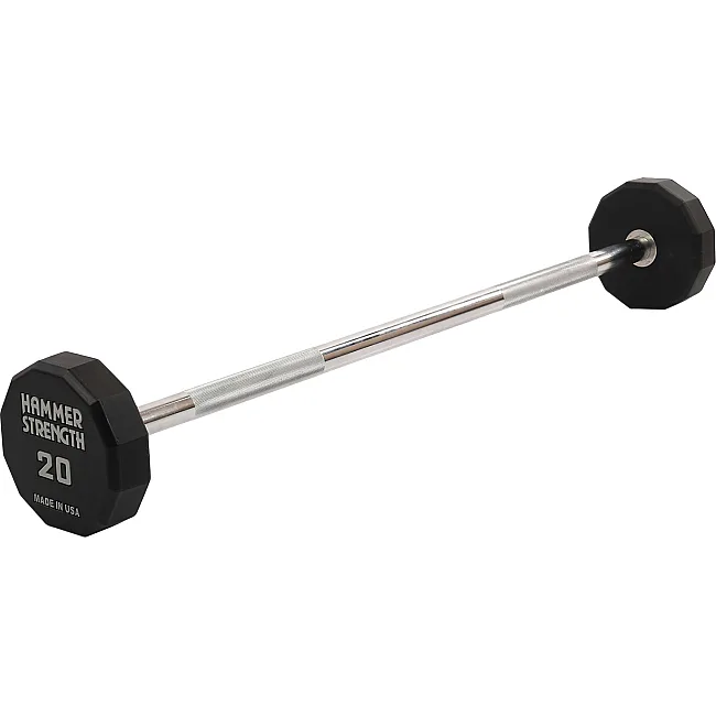 Штанга неразборная с фиксированным весом прямая PEV HAMMER STRENGHT TA-9979-20 (Черный)