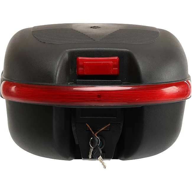 Центральный кофр задний для мотоцикла пластиковый Top Case JUHAO M-938 1шт 39x36x28см (Черный-красный)