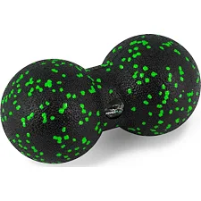 Масажний м'яч подвійний PowerPlay PP-4353 Epp foam peanut ball (d12*24cm.) Чорно/Зелений
