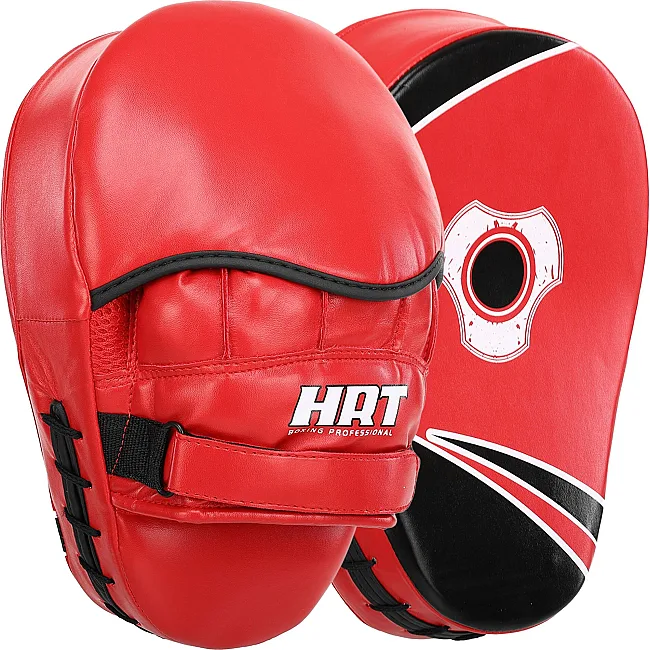 Лапа боксерская изогнутая тренировочная PU HARD TOUCH BO-4251 (Синий-черный)