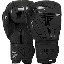 Перчатки для бокса кожаные FISTRAGE INTENSE FIGHTER VL-9350 (Серый-черный)