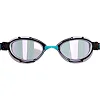 Очки для плавания взрослые радужные линзы MADWAVE
 TRIATHLON Rainbow M042706 (Голубой-черный)