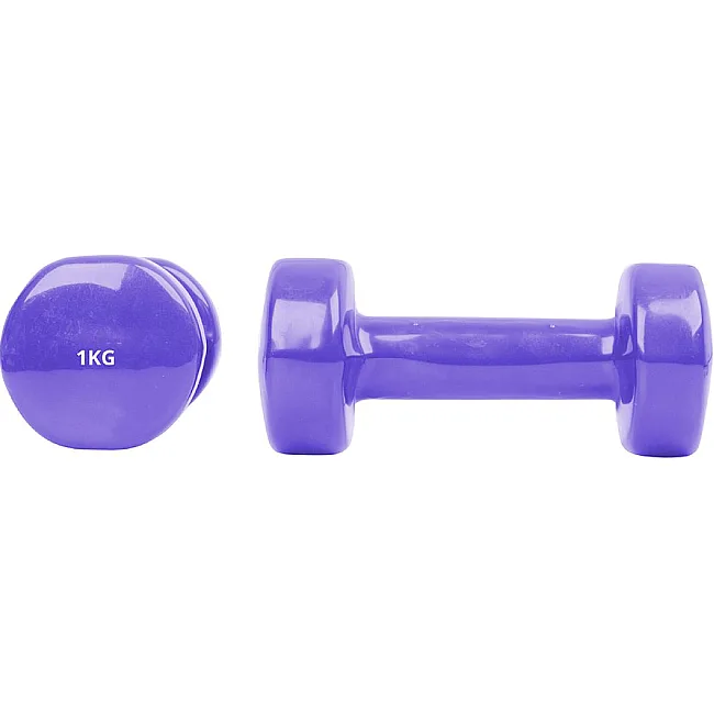Гантелі вінілові inSPORTline Smoothbell, 2 x 1 кг