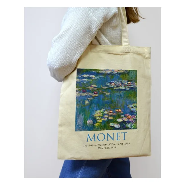 Экошопер BookOpt ВК4063 MONET «Водяные лилии» бежевый