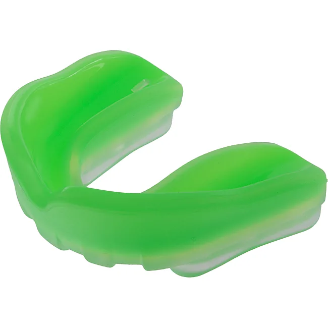 Капа для боксу двошарова ZELART BO-0069-L (Прозорий-салатовий)