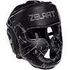Детский закрытый шлем для бокса PU ZELART BO-0394 (Черный)