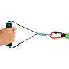 Трубчатый эспандер
 с карабином в защитном рукаве RESISTANCE TUBE LiveUp LP8401-M нагрузка средняя