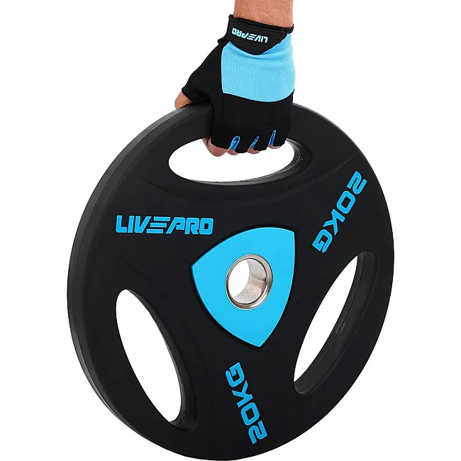 Блин для штанги полиуретановый
 LiveUp LP8020-20 ø51мм 20кг