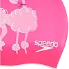 Дитяча шапка для плавання Speedo SLOGAN PRT CAP JU/JF/JM рожевий, білий OSFM