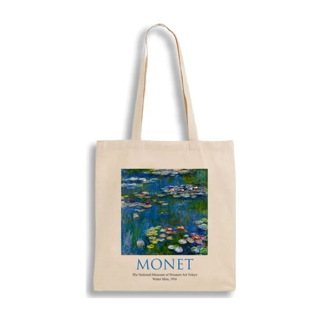 Экошопер BookOpt ВК4063 MONET «Водяные лилии» бежевый