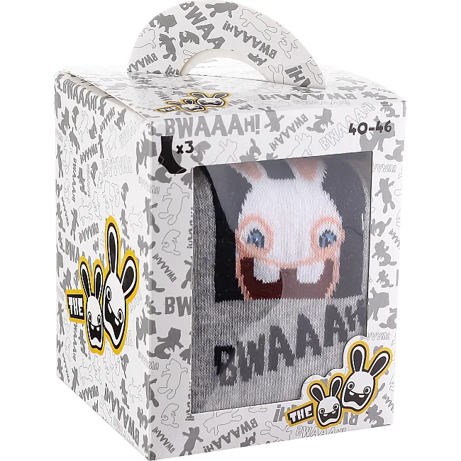 Шкарпетки LAPINS CRETINS LAPIN + MAIN JOINTE 3P чоловічі 40-46 арт 93153362-1