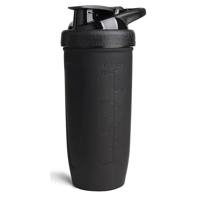 Шейкер спортивний SMARTSHAKE металевий Reforce Stainless Steel 30oz/900ml Black