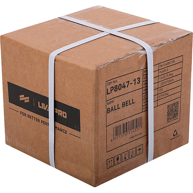 Гиря-колокол чугунная окрашенная BALL BELL LiveUp LP8047-13LB вес 6кг
