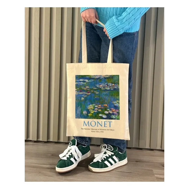 Экошопер BookOpt ВК4063 MONET «Водяные лилии» бежевый
