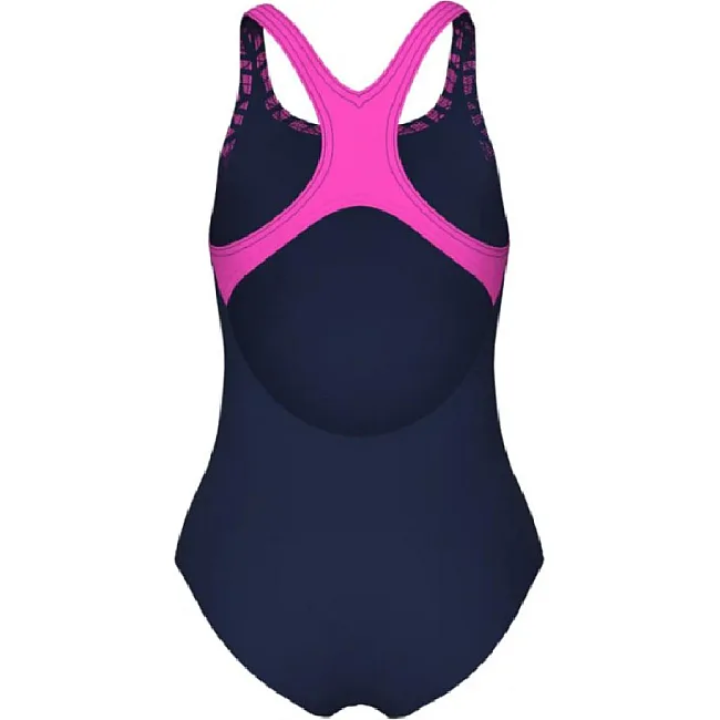 Купальник для девочек Arena KIKKO V SWIMSUIT SWIM PRO BACK черный, фуксия