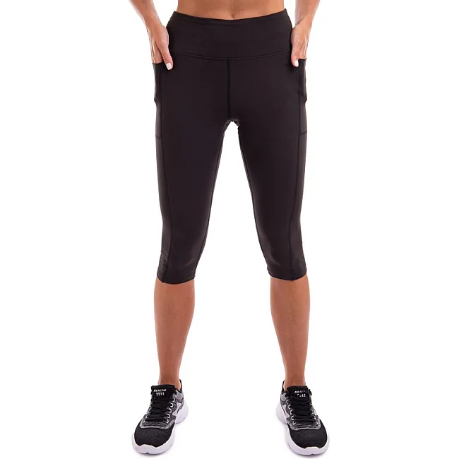 Лосины леггинсы спортивные женские короткие (3/4) LINGO

 LD-L3012 (Серый)