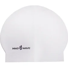 Шапочка для бассейна латексная для взрослых MADWAVE SOLID M056501 (Белый)
