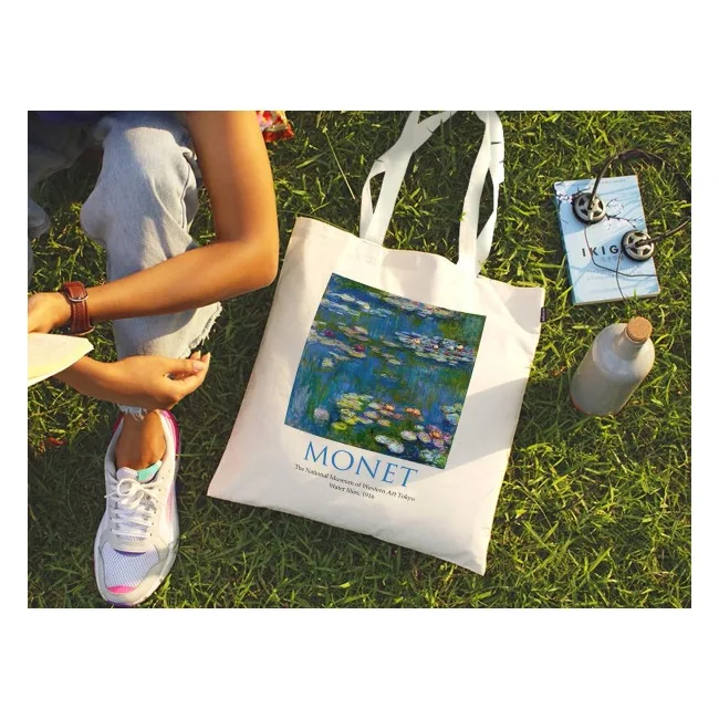 Экошопер BookOpt ВК4063 MONET «Водяные лилии» бежевый