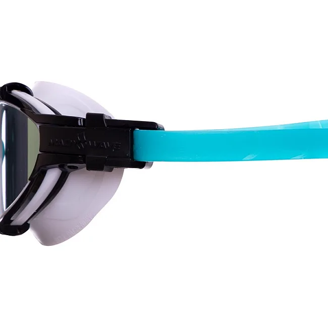 Очки для плавания взрослые радужные линзы MADWAVE
 TRIATHLON Rainbow M042706 (Голубой-черный)