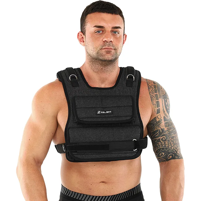Утяжелительный жилет
 с регулируемым весом ZELART
 WEIGTH VEST TA-7805-10 вес-0,5-10кг