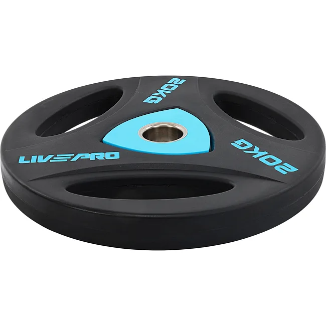 Блин для штанги полиуретановый
 LiveUp LP8020-20 ø51мм 20кг